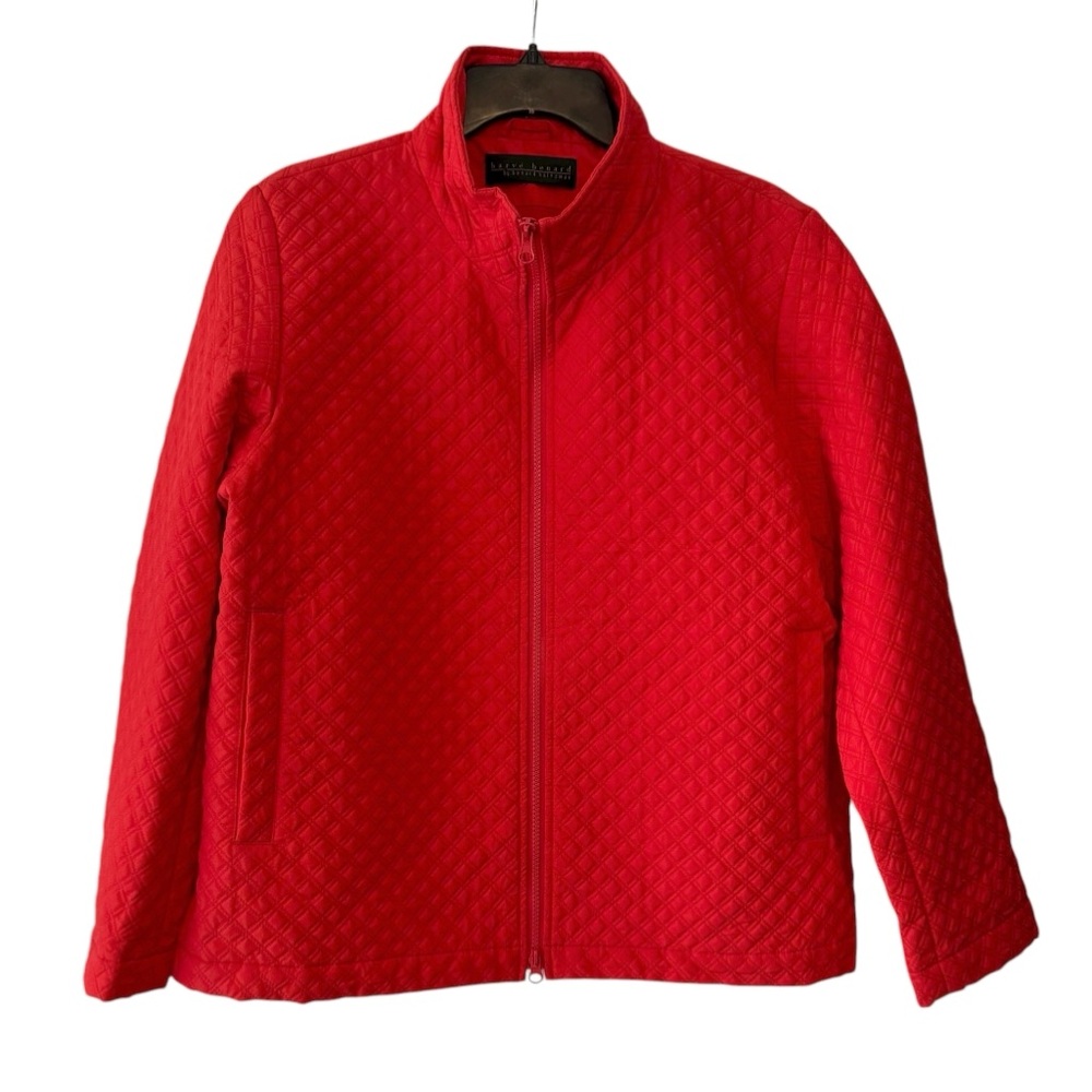 Harve Benard Red Quilted Puffer Jacket - Picture 4 of 8